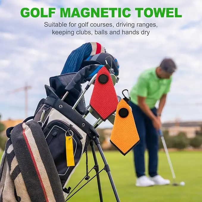 Wholesale Waffle Microfiber Golf Towel Personalized Logo Jacquard Quick Dry Eco-Friendly - Image 3