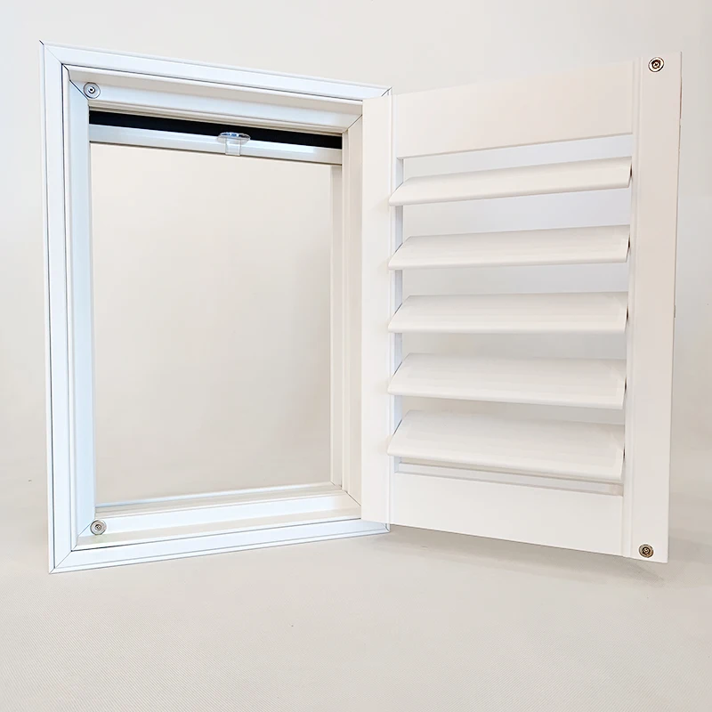Wooden Shutter Mosquito Screen Honeycomb Blind Double Light Blocking Anti-Mosquito Window - Image 3