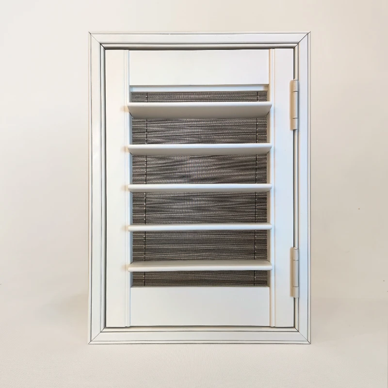 Wooden Shutter Mosquito Screen Honeycomb Blind Double Light Blocking Anti-Mosquito Window - Image 4