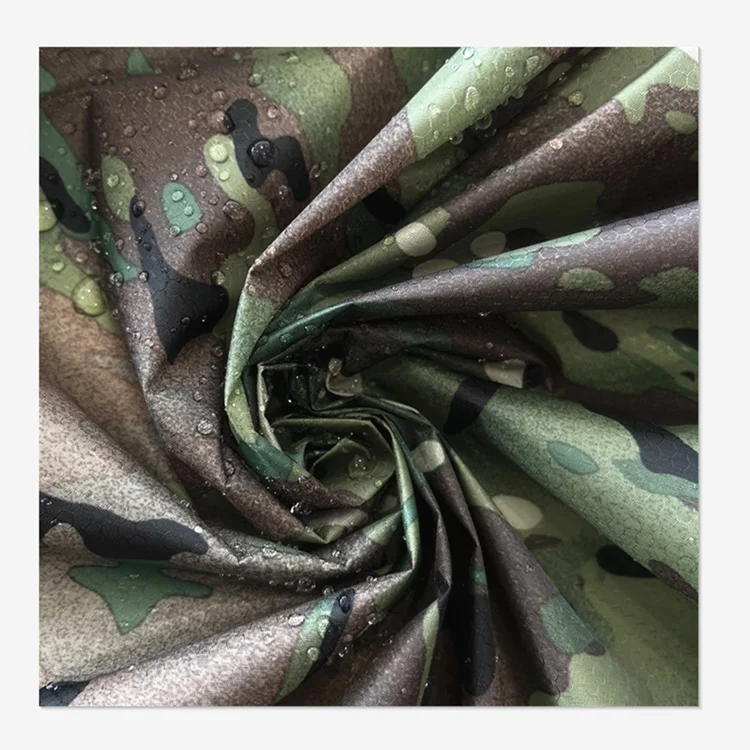 Woven Taffeta PU Coating Ripstop 5000mm Waterproof Fire Retardant Fabric