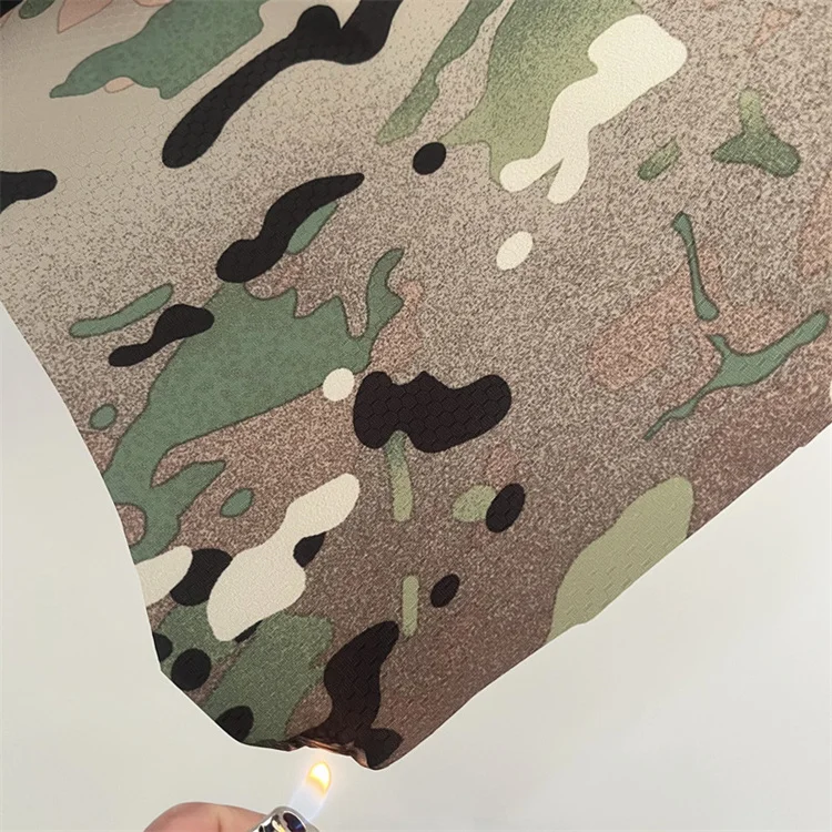 Woven Taffeta PU Coating Ripstop 5000mm Waterproof Fire Retardant Fabric - Image 6