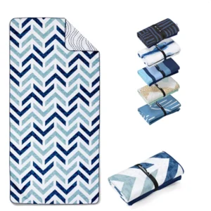 XXL 180x90 cm Microfiber Tropical Beach Towel Quick Dry Sand-Free with Bag